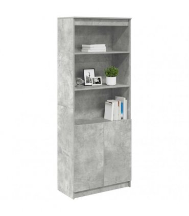 vidaXL Highboard Concrete Grey 70x35x180 cm Engineered Wood
