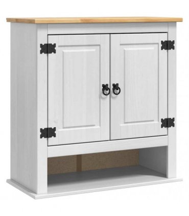 vidaXL Hanging Cabinet Corona White 70 x 33 x 71.5 cm Solid Pine Wood
