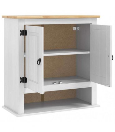 vidaXL Hanging Cabinet Corona White 70 x 33 x 71.5 cm Solid Pine Wood