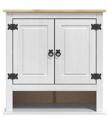 vidaXL Hanging Cabinet Corona White 70 x 33 x 71.5 cm Solid Pine Wood
