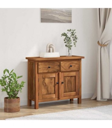 vidaXL Sideboard Solid Mahogany Wood 75x30x65 cm