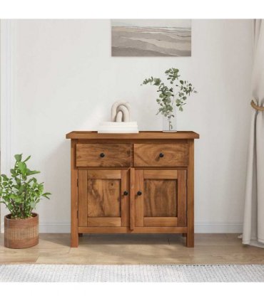 vidaXL Sideboard Solid Mahogany Wood 75x30x65 cm