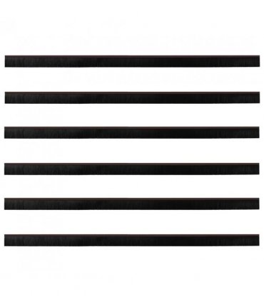 vidaXL Self-adhesive Door Brush Seals 6 pcs Brown 100 cm