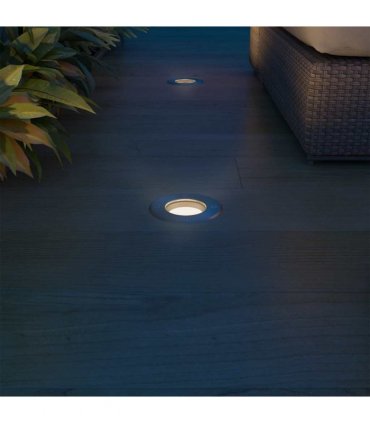vidaXL Outdoor LED Ground Lights 3 pcs Round