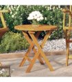 vidaXL Bistro Table Ø46x47 cm Solid Wood Acacia