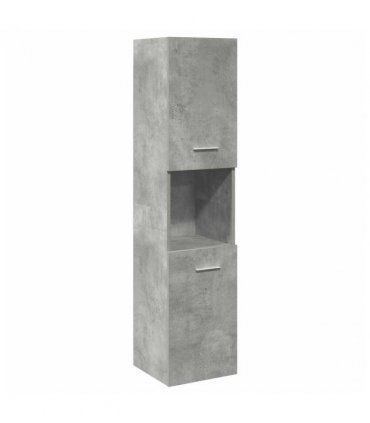 vidaXL 3 Piece Bathroom Furniture Set Concrete Grey Engineered Wood