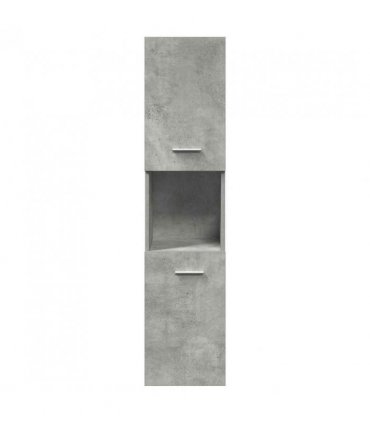 vidaXL 3 Piece Bathroom Furniture Set Concrete Grey Engineered Wood