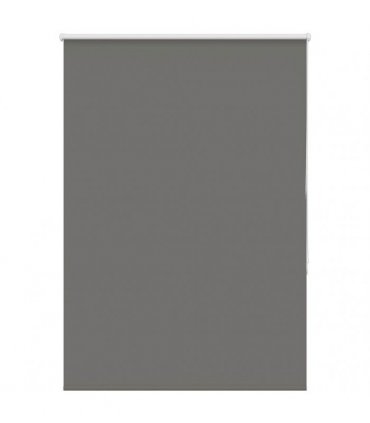 vidaXL Roller Blind Blackout Grey 105x130 cm Fabric Width 100.7 cm Polyester