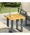 vidaXL Table Top 50x50x2 cm Square Solid Wood Acacia