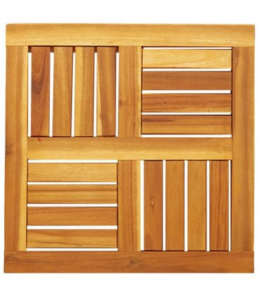 vidaXL Table Top 50x50x2 cm Square Solid Wood Acacia