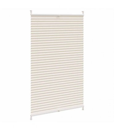 vidaXL Plisse Blind 80x125cm Cream
