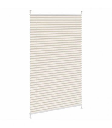 vidaXL Plisse Blind 80x125cm Cream