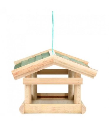 vidaXL Bird Feeder Solid Wood 35x29.5x21 cm