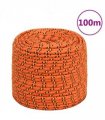 vidaXL Boat Rope Orange 10 mm 100 m Polypropylene