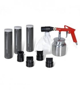 Air Sand Blasting Kit Sand & Nozzles Included