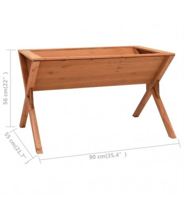 vidaXL Planter 90x55x56 cm Firwood