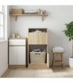 vidaXL Laundry Cabinet Sonoma 50 x 68 x 102 cm Engineered wood