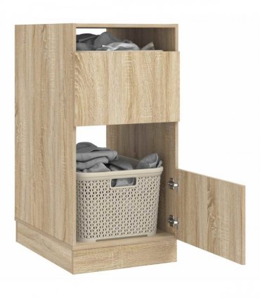 vidaXL Laundry Cabinet Sonoma 50 x 68 x 102 cm Engineered wood