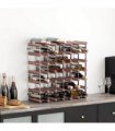vidaXL Wine Rack for 42 Bottles Brown Solid Wood Pine