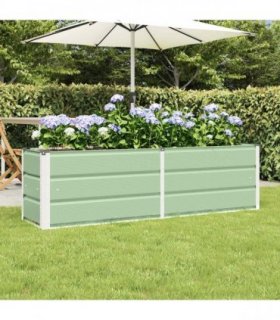 vidaXL Planter Green 160 x 40 x 45 cm Steel