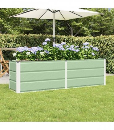 vidaXL Planter Green 160 x 40 x 45 cm Steel