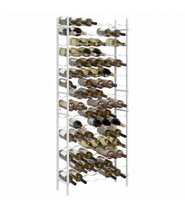 vidaXL Wine Rack for 96 Bottles White Metal