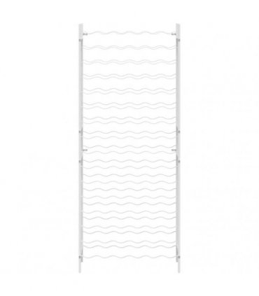 vidaXL Wine Rack for 96 Bottles White Metal