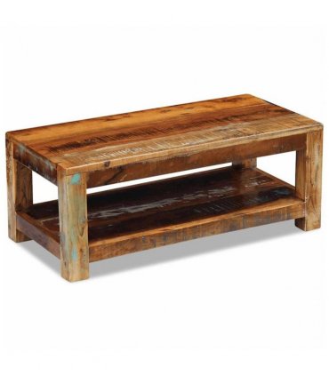 vidaXL Coffee Table Solid Reclaimed Wood 90x45x35 cm