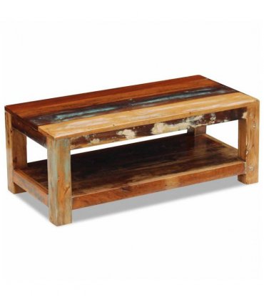vidaXL Coffee Table Solid Reclaimed Wood 90x45x35 cm
