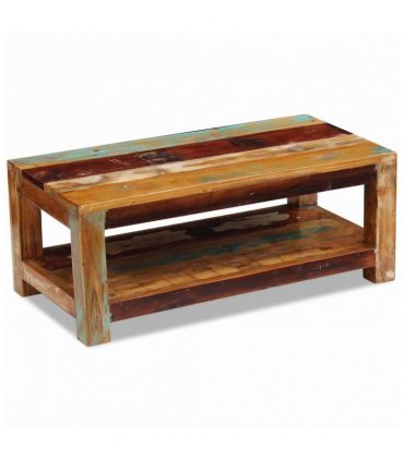 vidaXL Coffee Table Solid Reclaimed Wood 90x45x35 cm