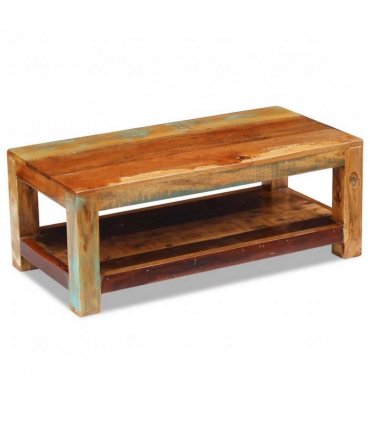 vidaXL Coffee Table Solid Reclaimed Wood 90x45x35 cm
