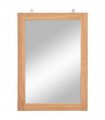 vidaXL Wall Mirror Solid Teak 50x70 cm