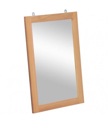 vidaXL Wall Mirror Solid Teak 50x70 cm