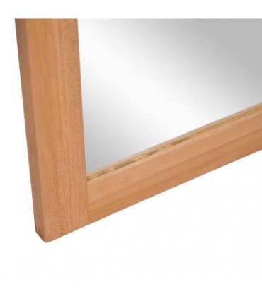 vidaXL Wall Mirror Solid Teak 50x70 cm