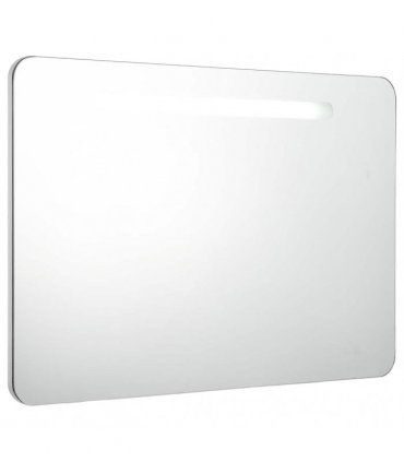 vidaXL LED Bathroom Mirror Cabinet 80x9.5x55 cm