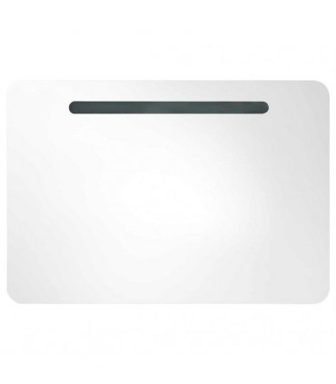 vidaXL LED Bathroom Mirror Cabinet 80x9.5x55 cm