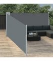 vidaXL Side Awning | Anthracite | Polyester with PU coating | 100x1000cm