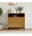 vidaXL Drawer Cabinet FLAM 80x40x80 cm Solid Wood Pine