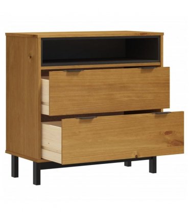 vidaXL Drawer Cabinet FLAM 80x40x80 cm Solid Wood Pine