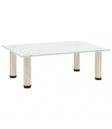 vidaXL TV Stand Frosted 40x35x17 cm Tempered Glass