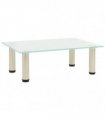 vidaXL TV Stand Frosted 40x35x17 cm Tempered Glass
