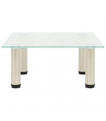 vidaXL TV Stand Frosted 40x35x17 cm Tempered Glass