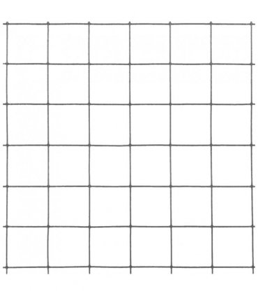 vidaXL Chicken Wire Fence Steel with PVC Coating 25x0.5 m Grey