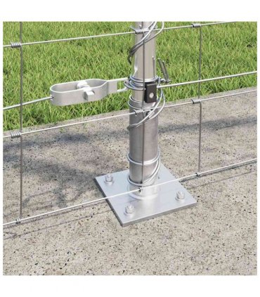 vidaXL Welded Wire Fence with Concrete Base 25 x 1.2 m Silver Mesh