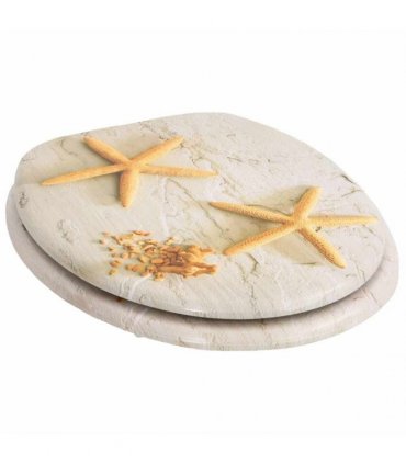 vidaXL Toilet Seats with Lids 2 pcs MDF Sea Star