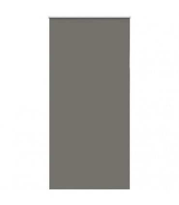 vidaXL Roller Blind Blackout Grey 105x210 cm Fabric Width 100.7 cm Polyester