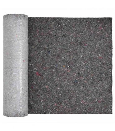 vidaXL Pond Fleece Folding Grey 1 x 10 m Polyester and Cotton