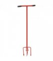 vidaXL Garden Claw Red Steel