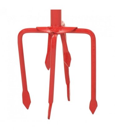vidaXL Garden Claw Red Steel