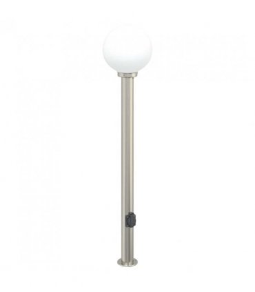 vidaXL Bollard Light with Outlet 120 cm Stainless Steel IP44